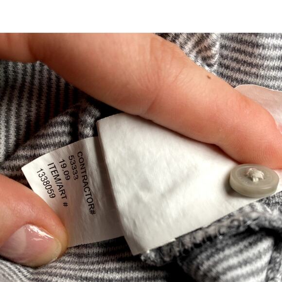 Calvin Klein - Mens Med - Liquid Touch Gray Striped Polo Cotton Shirt - Picture 9 of 10